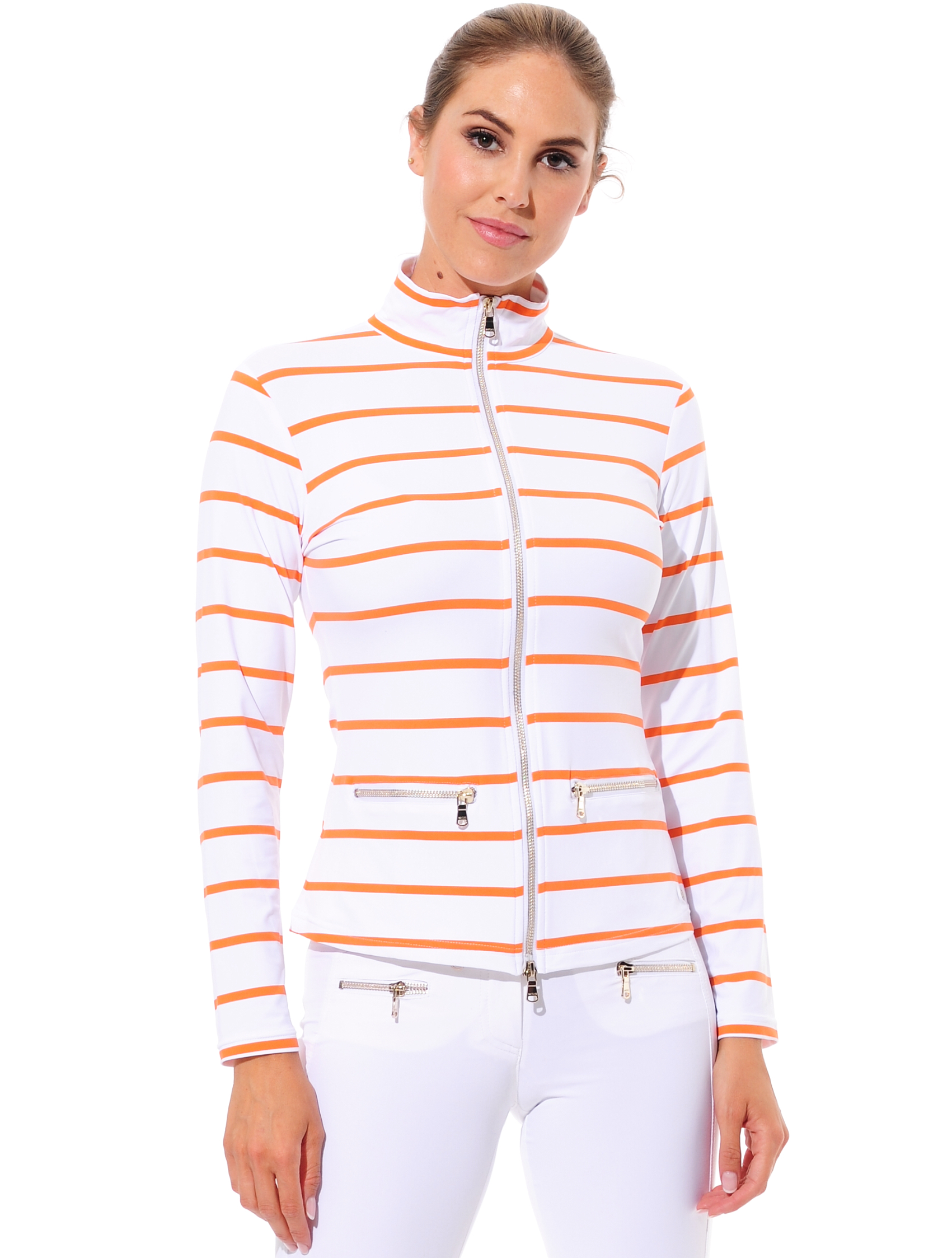 Sailor Print Jacke papaya