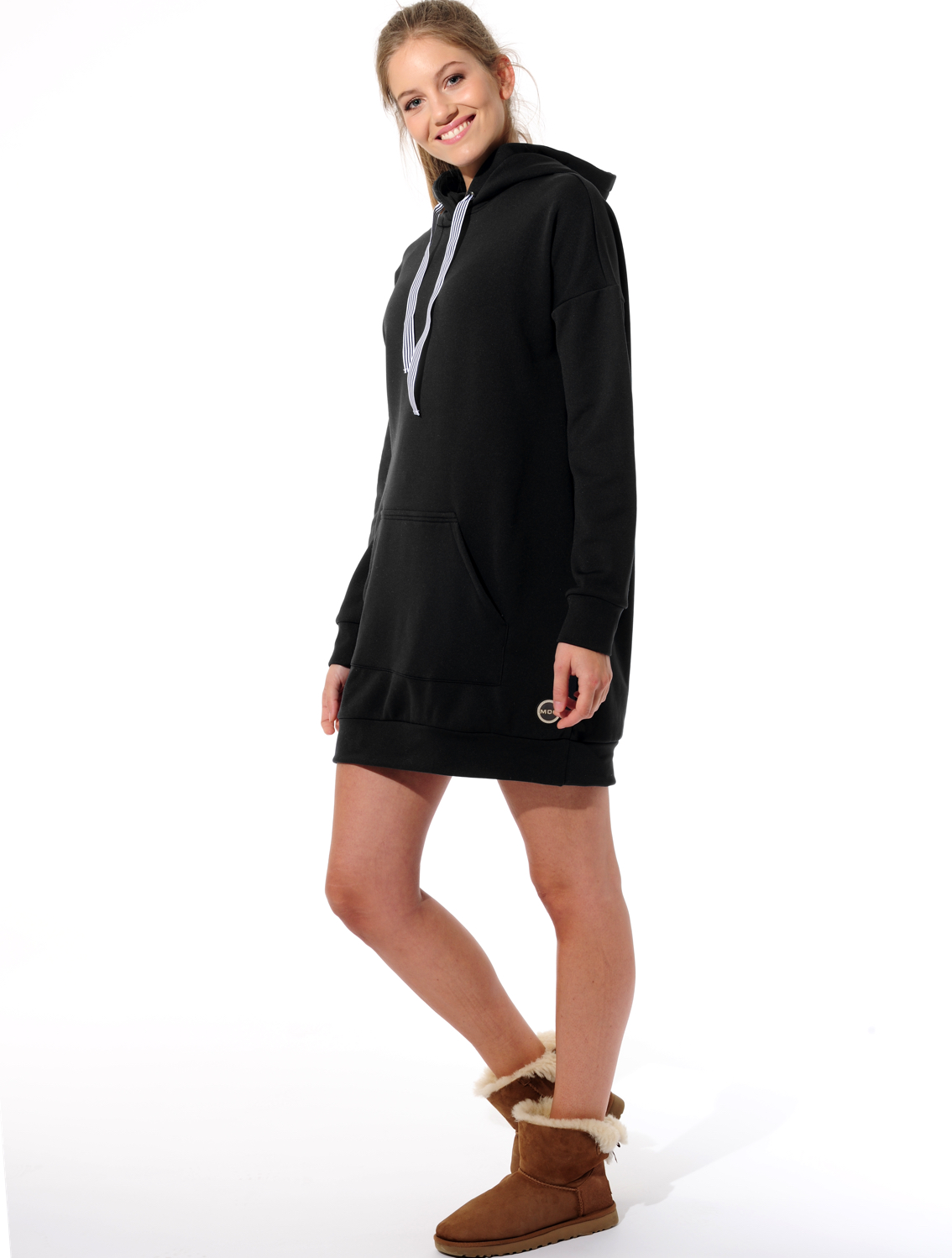 Softex long hoodie black 