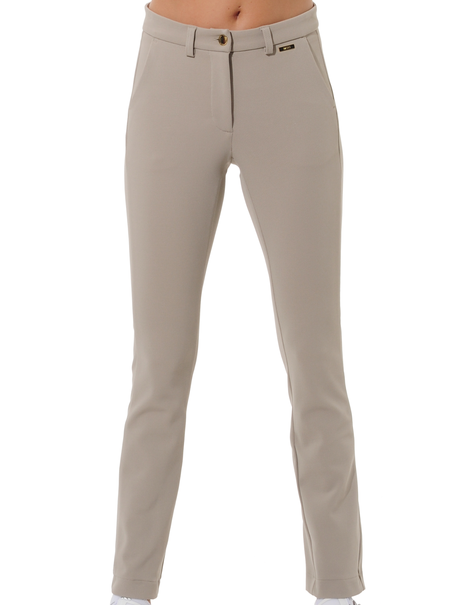 Cord Stretch Long Chinos light taupe