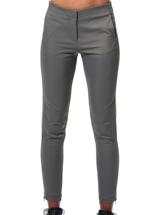 Shiny Stretch Slacks stone