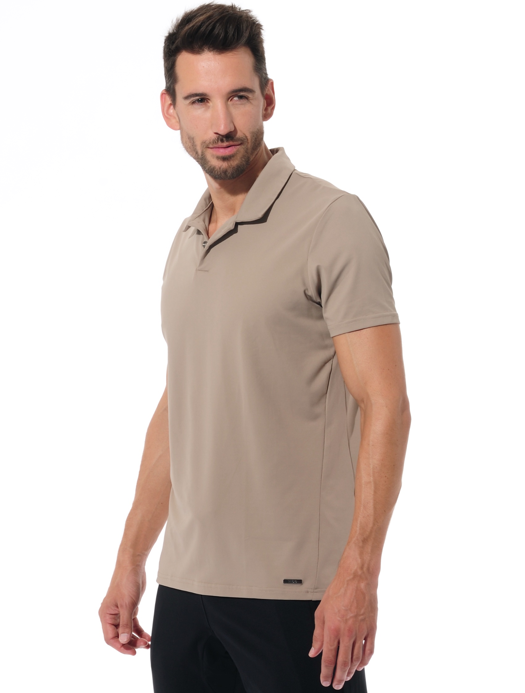 golf polo shirt taupe 