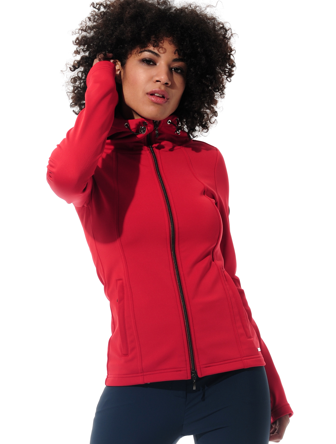 Power Stretch Hoodie ruby