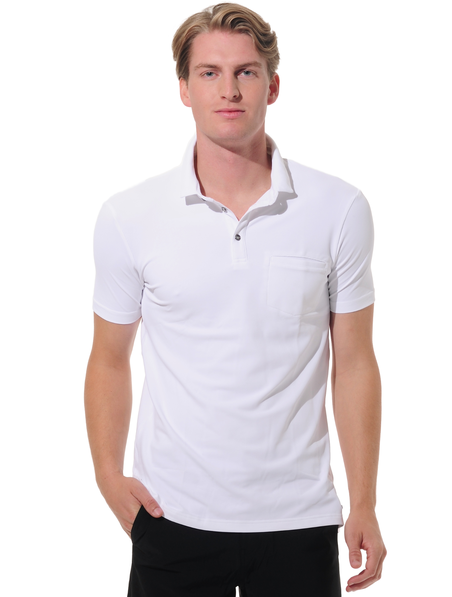 Piqué Polo white