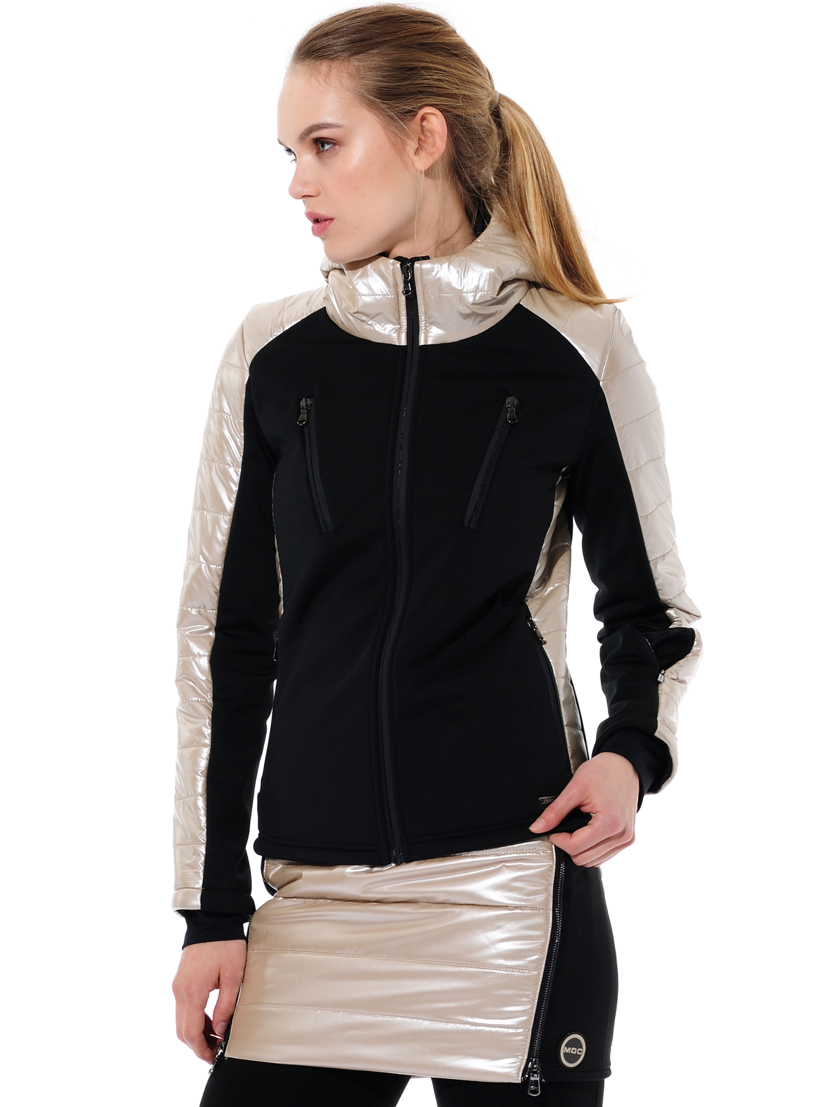 Power Stretch Hybridjacke black/platinum