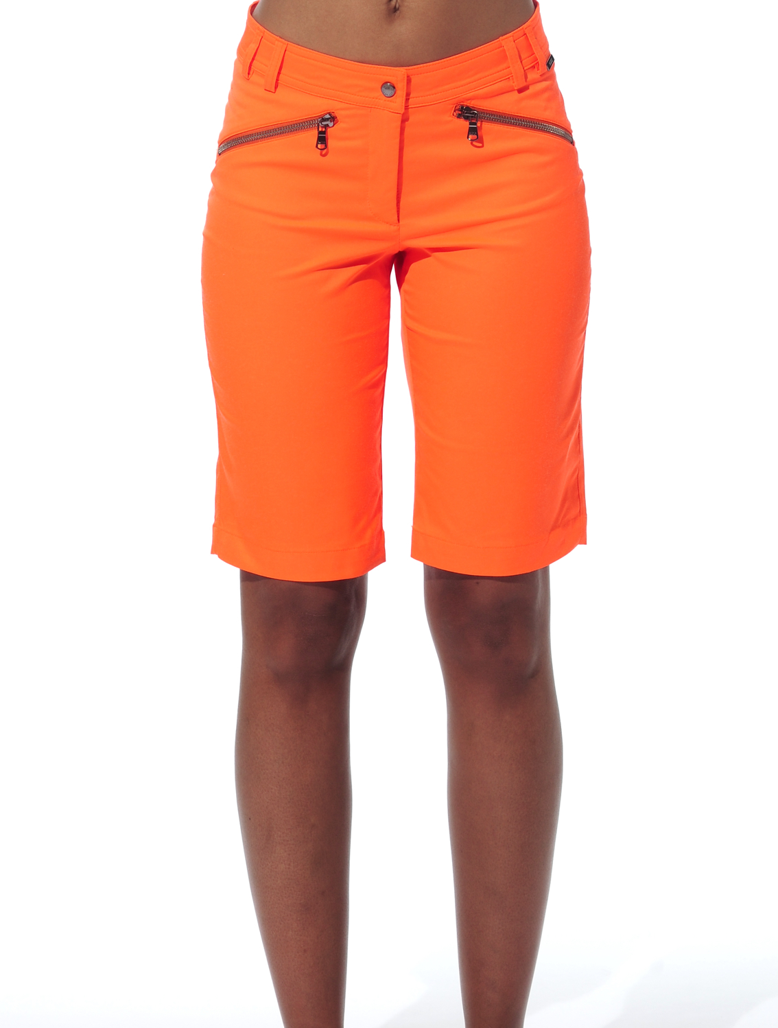 Shiny Stretch Bermuda neon orange