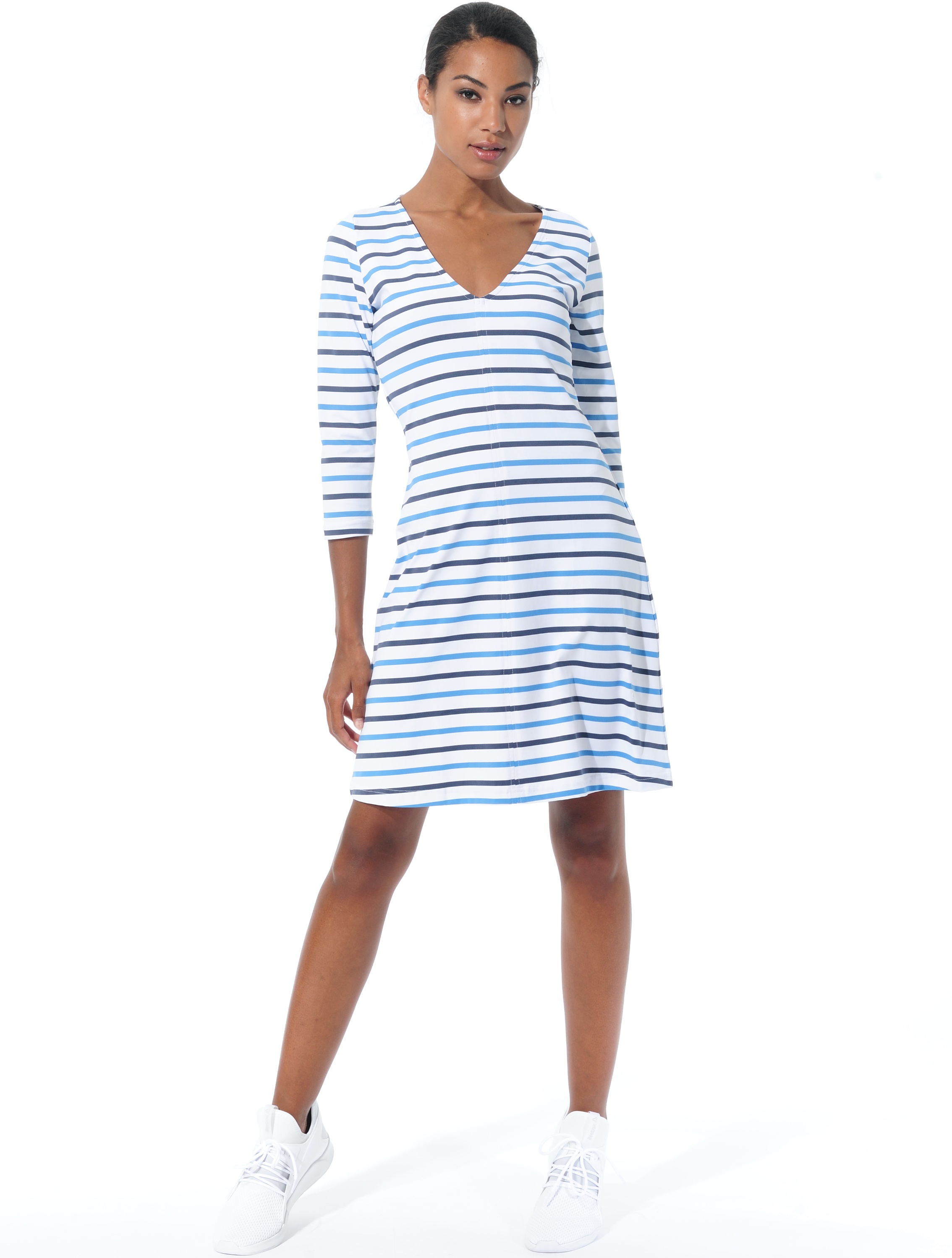 St. Tropez print dress ibiza/night blue 