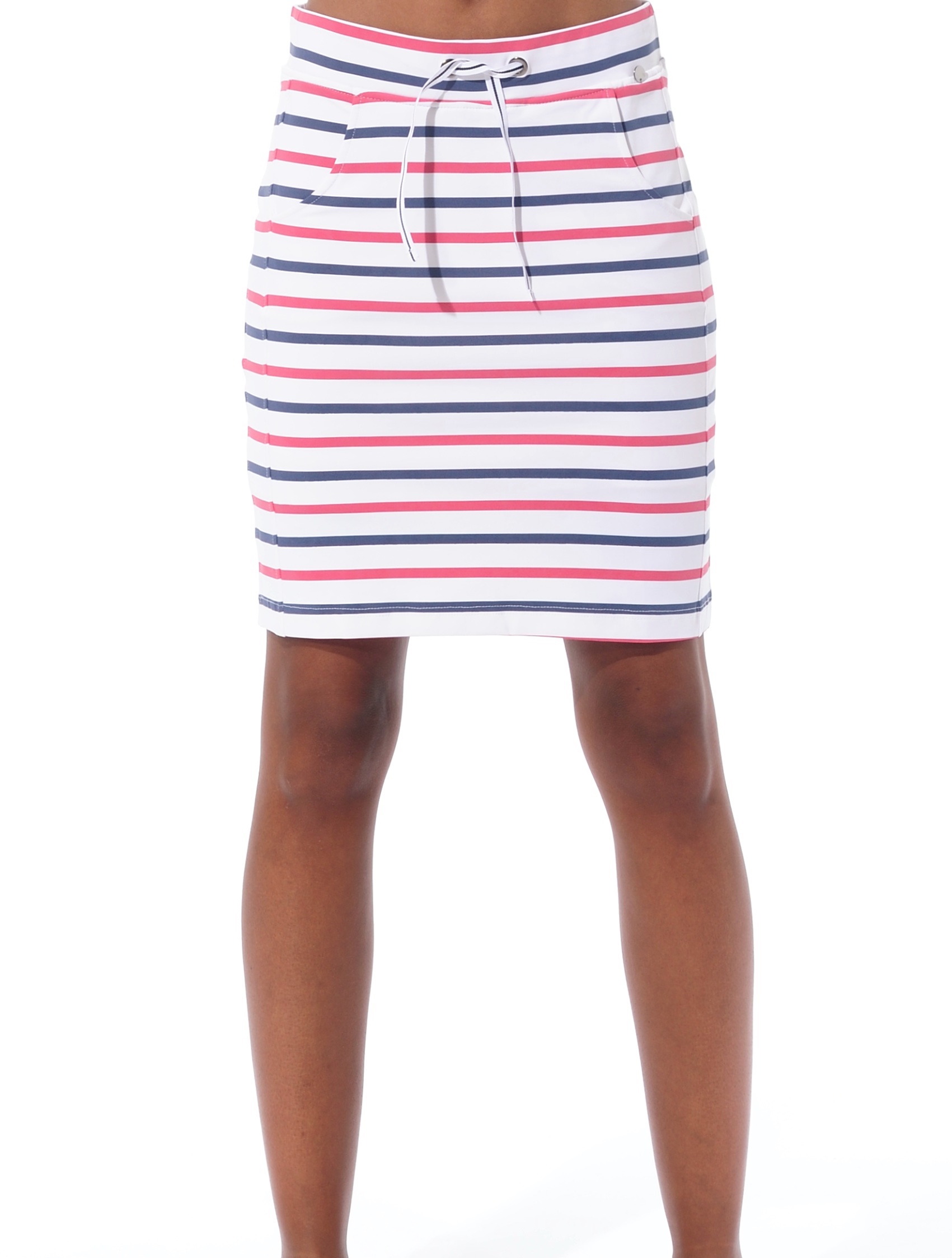 St. Tropez print golf skort red/navy 