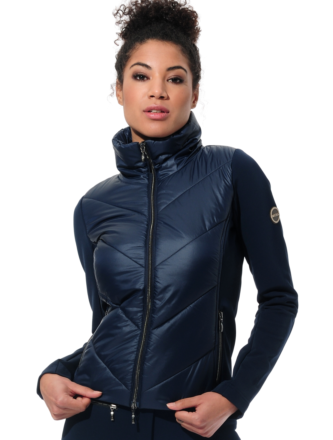 Power Stretch Steppjacke navy