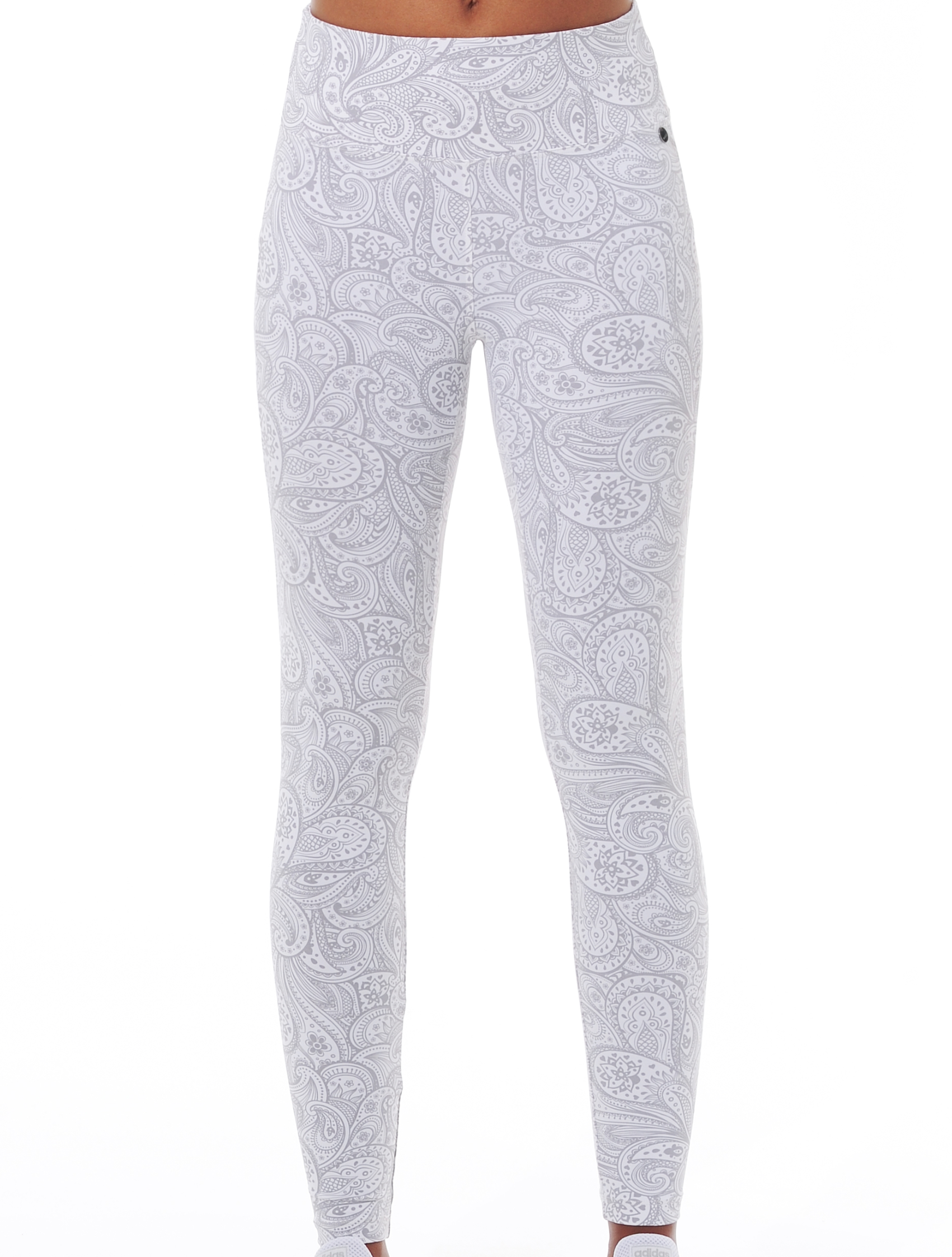 Paisley Print Tights grey